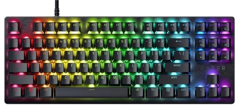 Teclado Gamer Razer Huntsman V3 X Tenkeyless (Espanhol - com Cabo) Switch Roxo