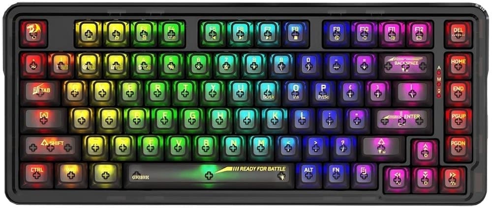 Teclado Gaming Redragon Elf Pro K649CTB-RGB-Pro Transparente Preto
