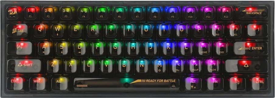 Teclado Gamer Redragon Fizz K617CTB-RGB (Inglês com Fio)