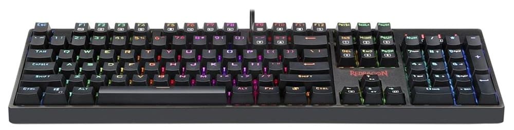 Teclado Gaming Redragon K582 RGB Surara USB Preto com Fio Switch Red