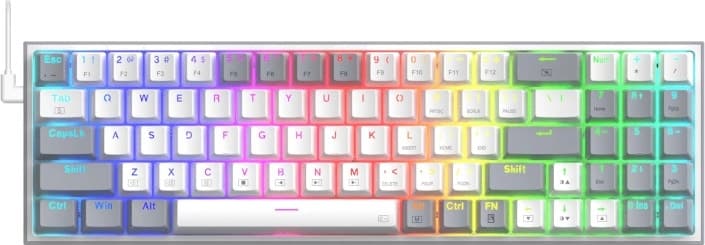 Teclado Gamer Redragon Pollux K628WG-RGB (Inglês com Fio) Switch Red