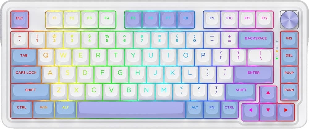 Teclado Gaming Redragon Ucal Max K673WBP-RGB-Max (Inglês - 3 Modos) Switch Mint Mambo