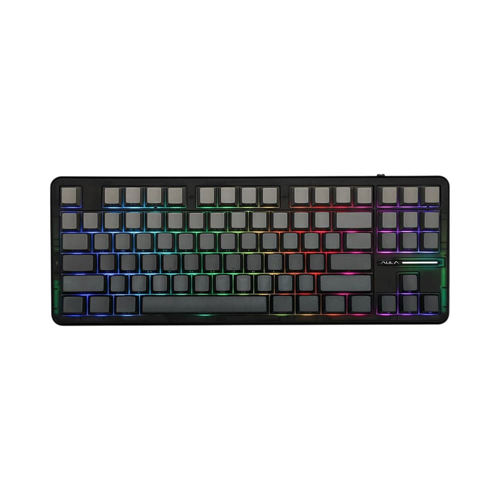 Teclado Mecânico Aula F87 Pro 80% RGB Preto