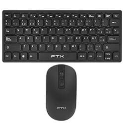 Kit Teclado + Mouse Ftx Gk03 Wireless Espanhol Preto
