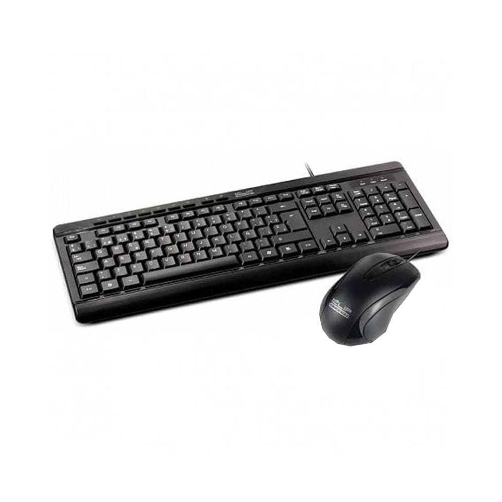 Teclado + Mouse Klip Kck-251S Deskamate Esp Negro