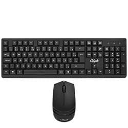 Teclado + Mouse KRAB KBKTM15 Wireless / Português - Preto