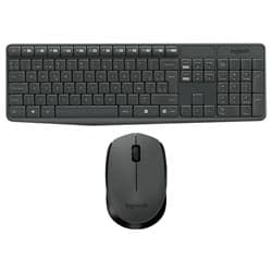 Teclado + Mouse Logitech Mk235 Wireless Espanhol Cinza / Preto