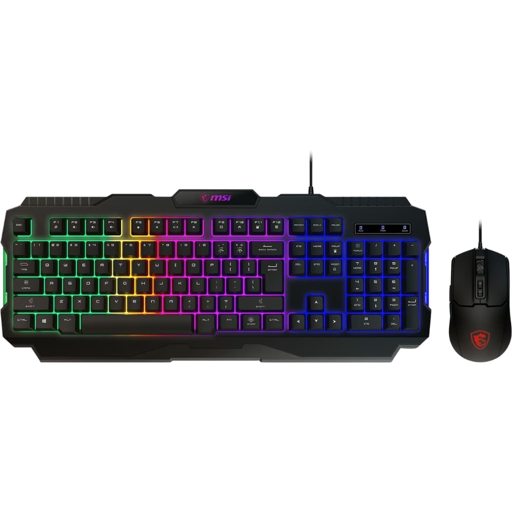 Teclado e Mouse Msi Forge Gk100 - Preto (Inglês)