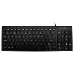 Teclado Mtek Kb-8501C Slim Compact Mini USB Português - Preto