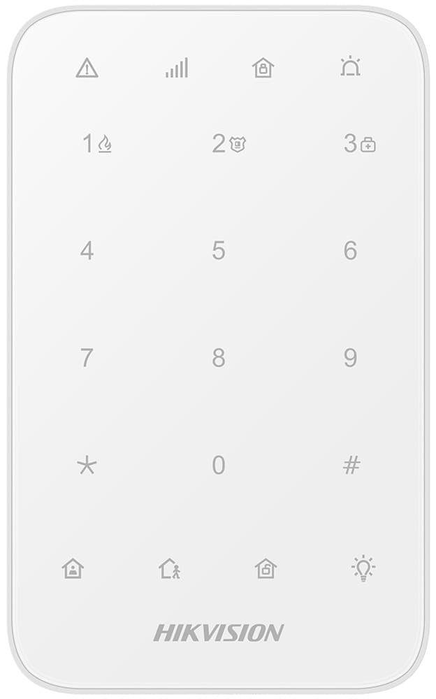 Teclado para Alarme Hikvision Ds-Pk1-e-Wb Wireless LED Keypad