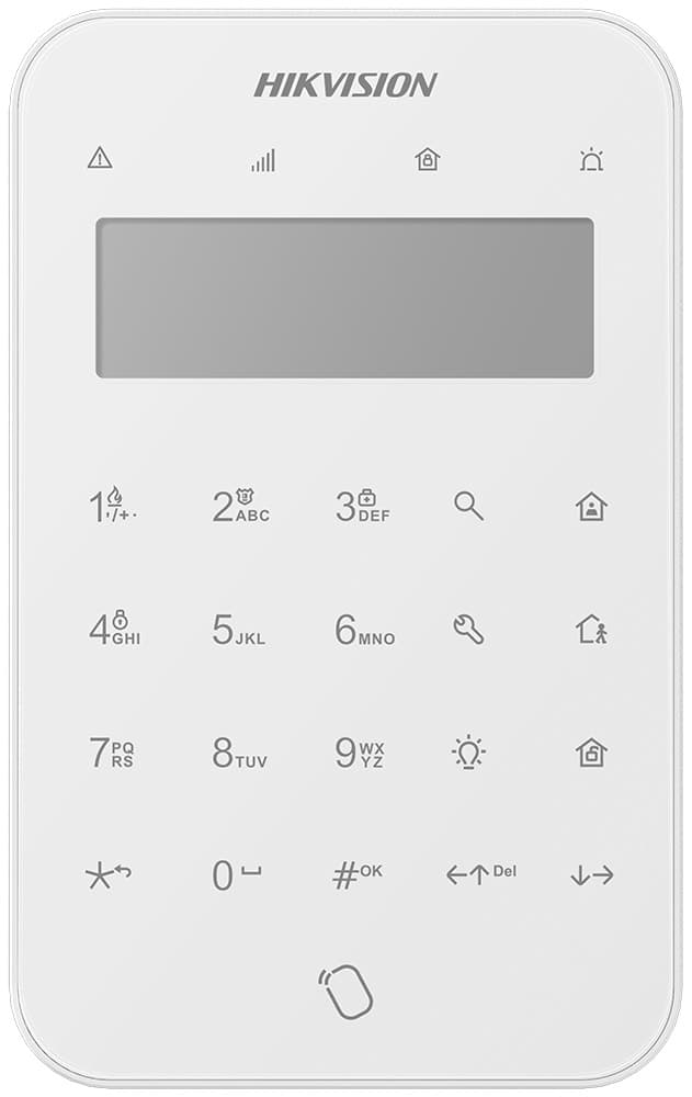 Teclado para Alarme Hikvision Ds-Pk1-Lt-Wb Wireless LCD Keypad