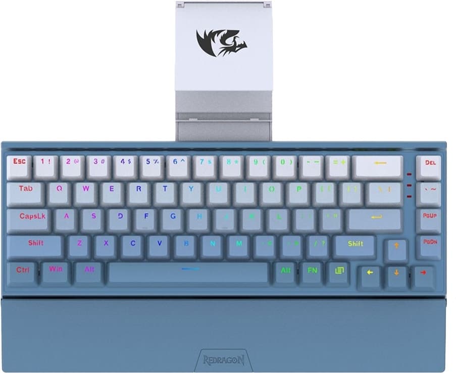 Teclado Redragon Shaco K641B-Bw-RGB Mecânico Inglês Blue