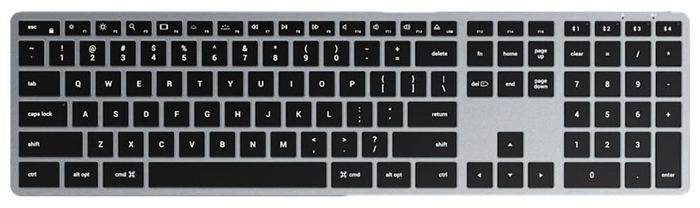 Teclado Satechi Slim X3 St-BTSX3M-Es Sem Fio para Mac - Cinza Escuro
