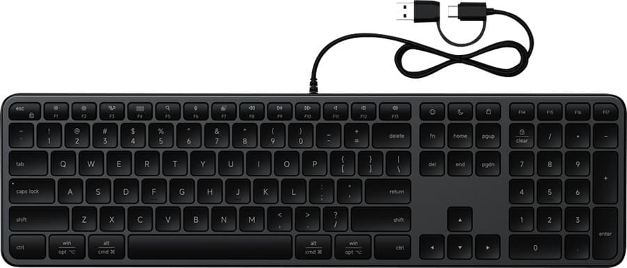 Teclado Satechi Slim Lx3 Wired Black