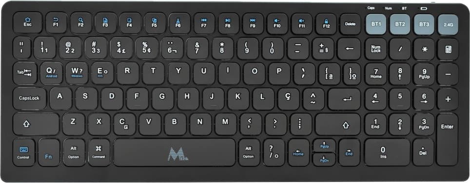 Teclado Sem Fio Mtek Kwb-2670 Preto