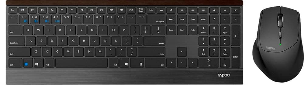 Teclado Sem Fio Rapoo 9500M Preto (Inglês)