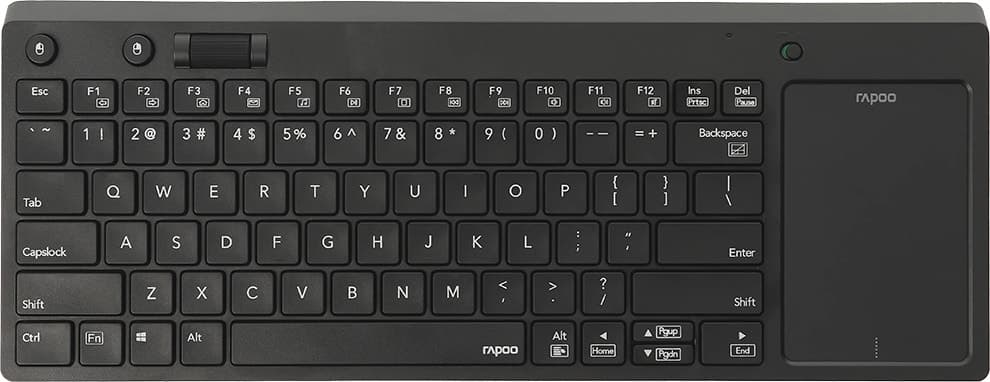 Teclado Touch Sem Fio Rapoo K2800 Preto