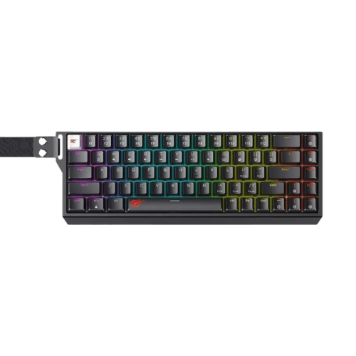 Teclado USB Gamer Havit KB922L Contour RGB Preto