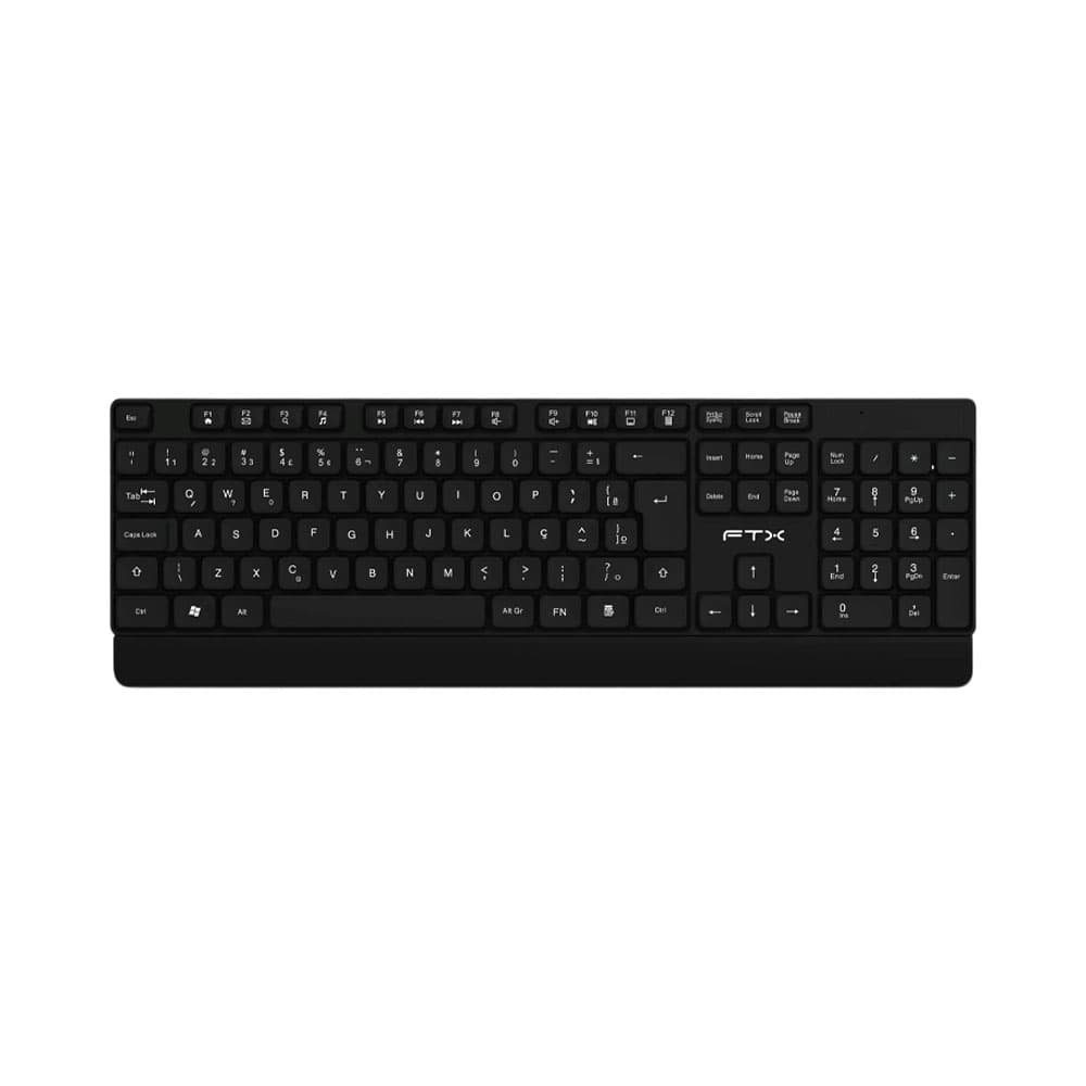Teclado Wireless Ftx Kw93 Português Preto