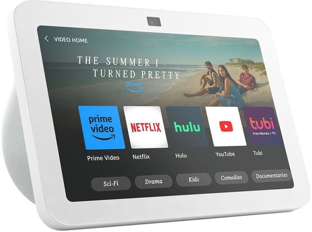 Tela Inteligente Amazon Echo Show 8 (3A Geração) Glacier White