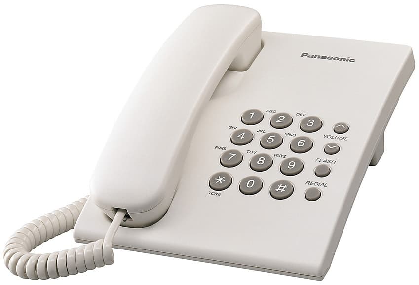 Telefone Fixo Panasonic Kx-Ts500 Branco