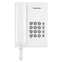 Telefone Panasonic KX-TS500LX1W Com Fio - Branco