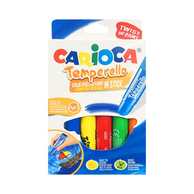 Têmpera Sólida Carioca Temperello Stick 12 Unidades