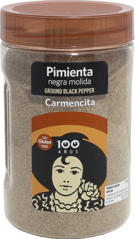Tempero Carmencita Pimenta Preta Moída - 510G