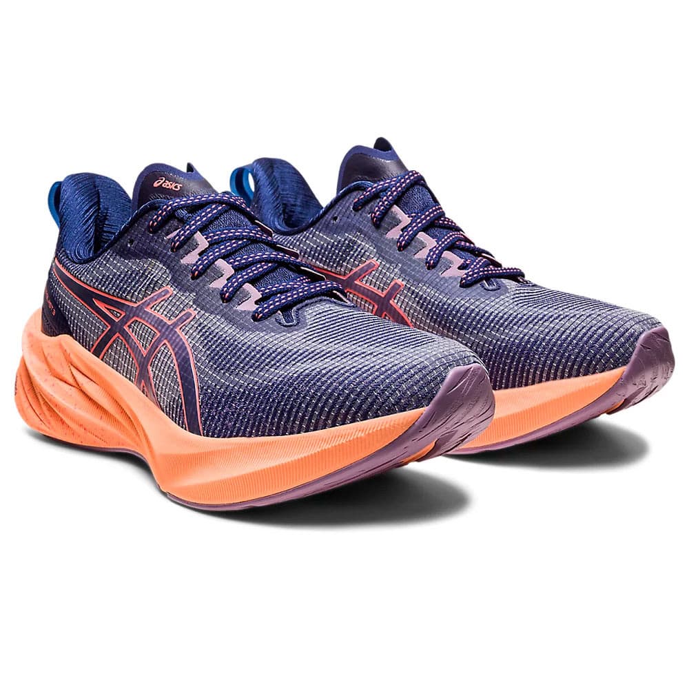 Tênis Asics Novablast 3 Le 1012B410.400 Feminina 39 Indigo Blue/Papaya