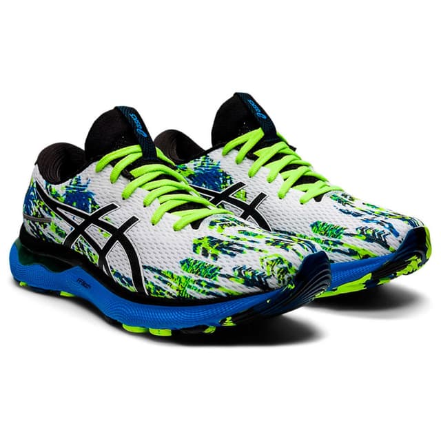 Tênis Asics Masculino Gel Nimbus 24 1011B454.100 Tamanho 44.5 Branco/Preto