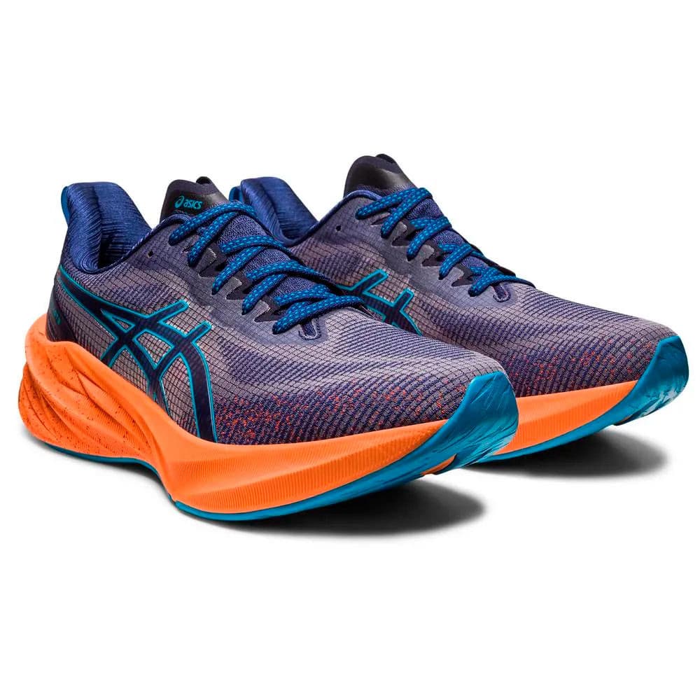 Tênis Asics Novablast 3 Le Masculino 1011B591.400 39 Indigo Blue/Island Blue