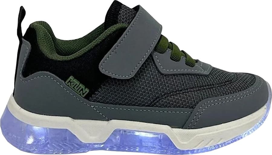 Tênis Infantil Klin Light 604065000-004319 - Grafite/Preto/Verde