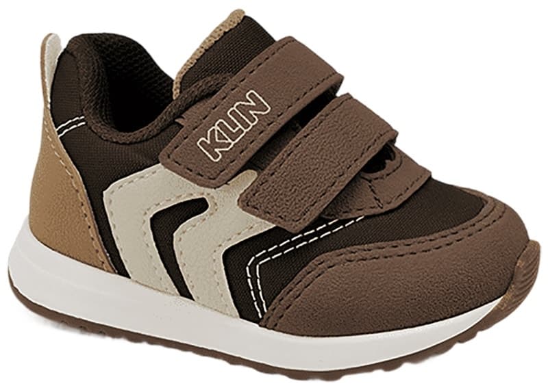 Tênis Infantil Klin Walk Baby 453 Cafe/Capuccino/Caramelo