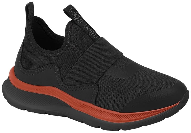 Tênis Infantil Klin Way 354 Preto/Cinza/Laranja