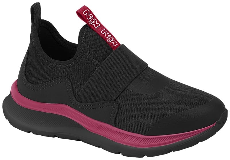 Tênis Infantil Klin Way 354 Preto/Rosa