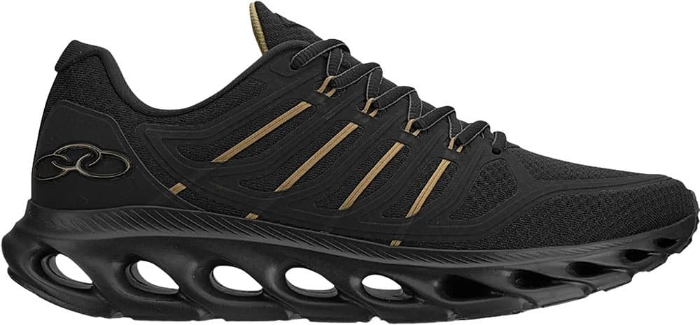 Tênis Olympikus Cyber 4 Preto/Dourado Masculino