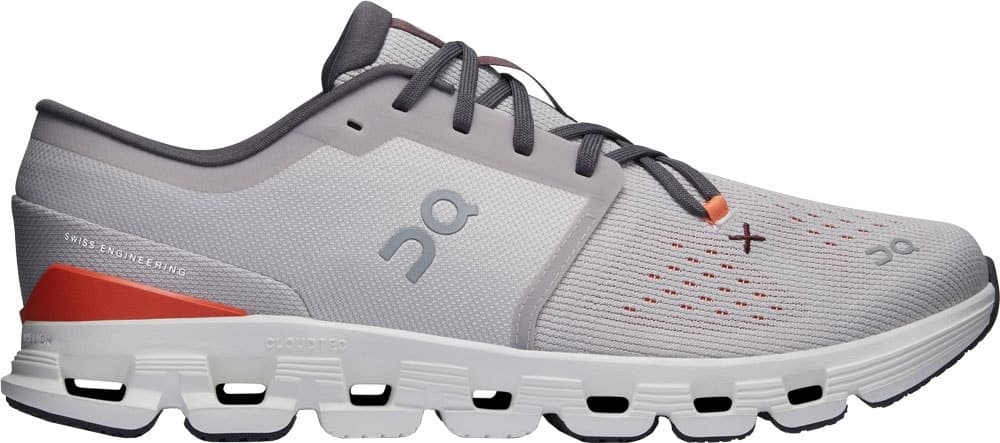 Tênis On Running Cloud X 4 Masculino Prata/Flame
