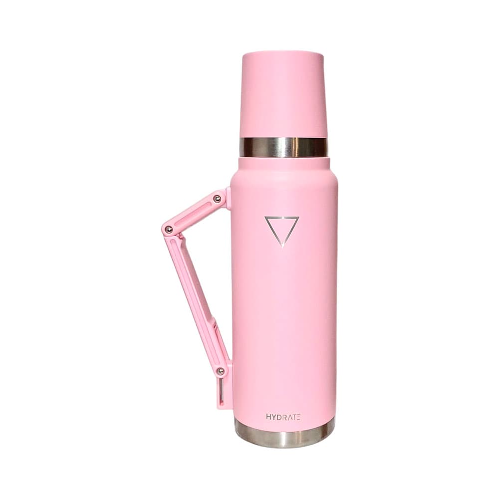 Garrafa Térmica Hydrate Mate 1.2L Rosa Pastel