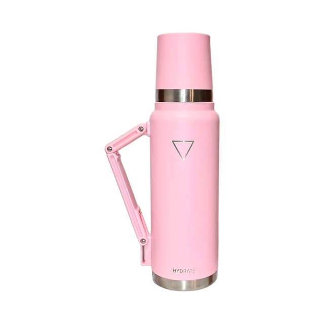 Garrafa Térmica Hydrate Mate 1.2L Rosa Pastel