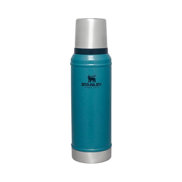 Garrafa Térmica Stanley Classic 940ml Hammertone Azul Lago