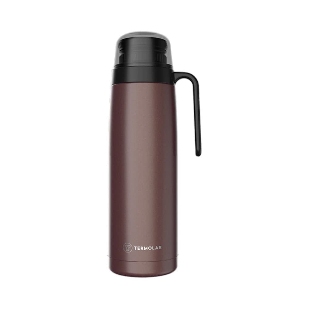 Garrafa Térmica Aço Inox 1L Marrom