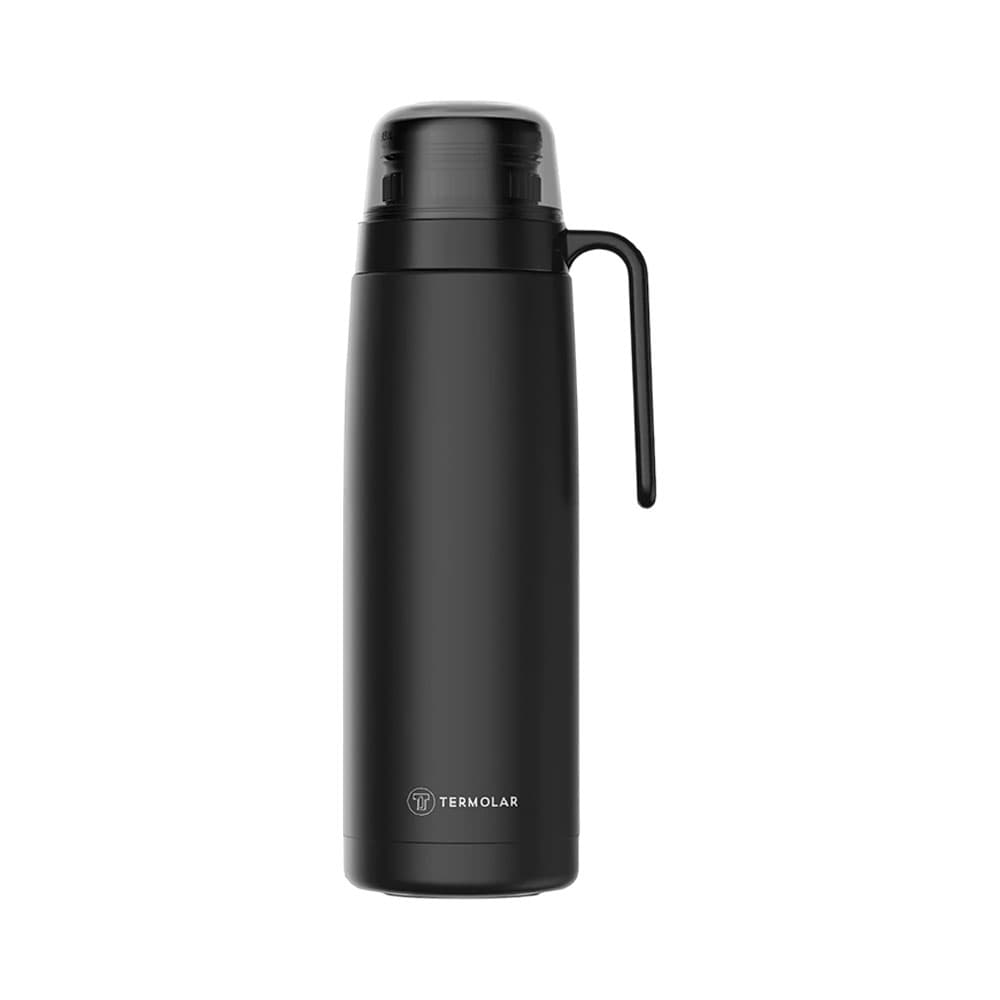 Garrafa Térmica Aço Inoxidável 1L Preto