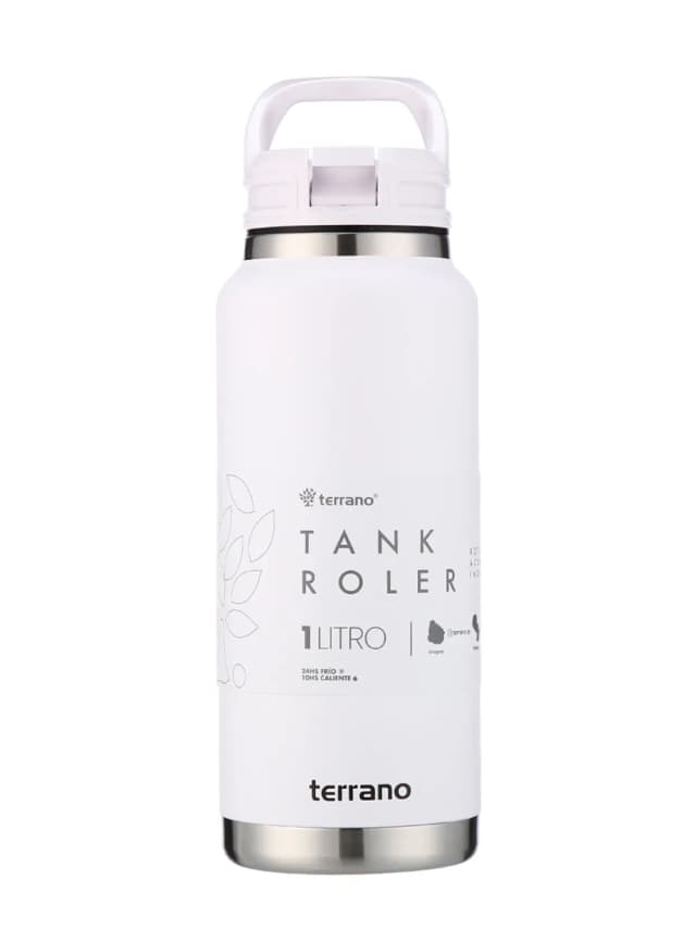 Garrafa Térmica Terrano Tank Roller 1L Branco