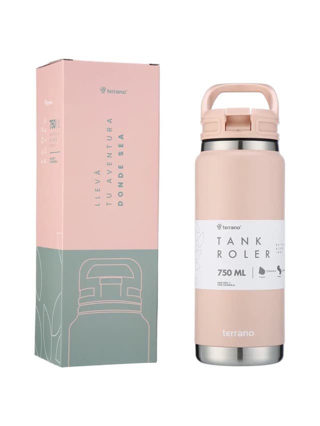 Garrafa Térmica Terrano Tank Roller 750ml Rosa
