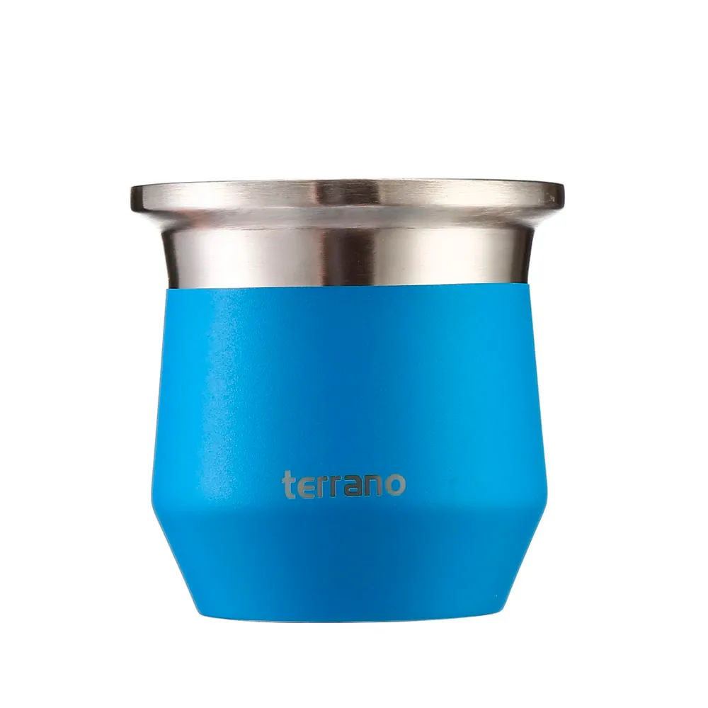Garrafa Térmica Terrano Guampa Flap Tapagoma Ac403060014 170ml Azul Elétrico