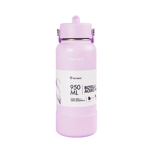 Garrafa Térmica Terrano Termito Aço Inox 950ML Lilás