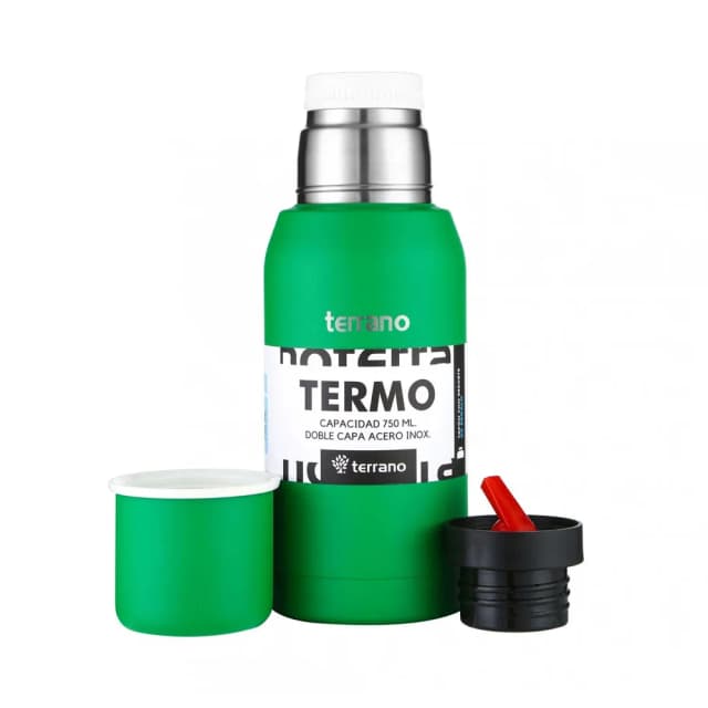 Garrafa Térmica Terrano Aço Inox 750ml Parrot Green