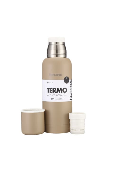 Garrafa Térmica Terrano Termo Acero Inox 750ml C/manija + Bota Prot Arena