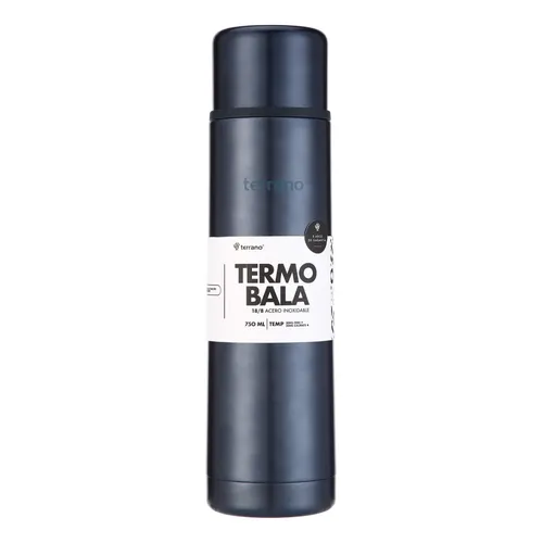 Garrafa Térmica Terrano 750ml C/manija + Bota Prot Azul Metal