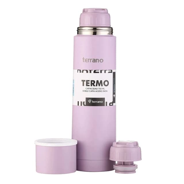 Garrafa Térmica Terrano Termo Aço Inox Bala 750ML AC402022504 750ML Roxo